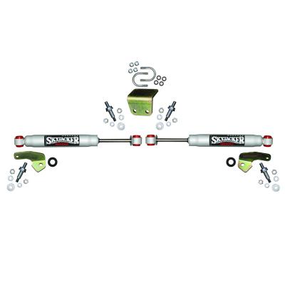 Steering Stabilizer Dual Kit Silver Boots Sold Separately Skyjacker