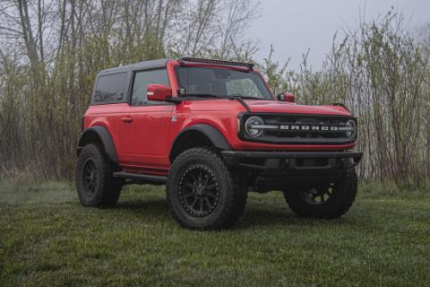 21-23 Ford Bronco 2 Door 4 Inch Adventure Series Lift Kit Base Shock Package Models Only No Shocks Zone Offroad
