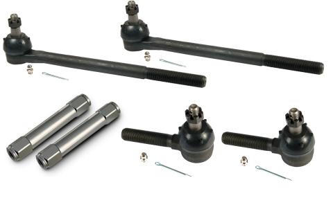Steering Linkage Kit For 1958-1960 Impala Inner Tie Rods Outer Tie Rods And Billet Tie Rod Adjusters Ridetech