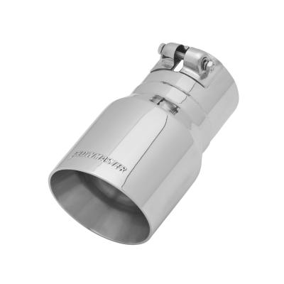 Exhaust Tip Exhaust Tip 4.00 Inch Angle Cut Polished SS Fits 3.00 Inch Tubing Clamp On Flowmaster