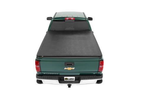 EZ-Roll Soft Tonneau Cover For 2007-2013 Silverado/Sierra 1500 5.8 Foot Black Tailgate Spoiler Not Included Bestop