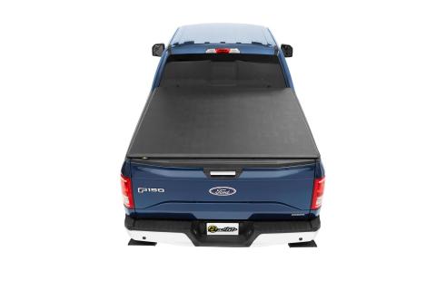Soft Tonneau Cover EZ-RollFor Ford 2009-2021 F-150 5.5 Foot Black Tailgate Spoiler Not Included Bestop