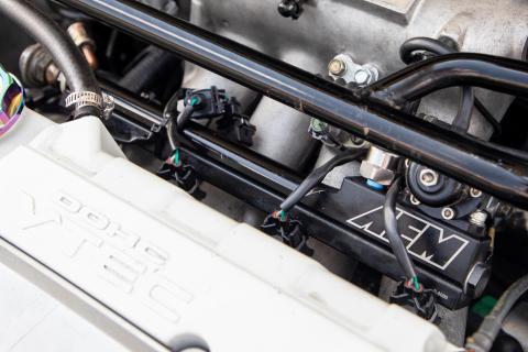 High Volume Fuel Rails Fits Acura B18B1, B18C1, and B18C5 Black AEM Electronics