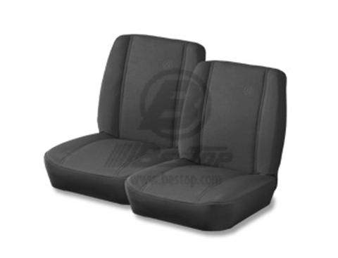 Jeep Seats Trailmax II Classic Front Seat For Jeep 1955-1983 CJ5 Black Crush All Vinyl Bestop
