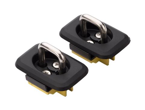 Stainless Steel Flush Fit Retractable Tie-Down Anchors '95 -Up Dodge RAM 1500/2500/3500 '14 -19 Toyota Tundra - Crew Max 22'+ Hyundai Santa Cruz Bullring