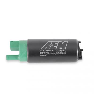 400LPH E85-Compatible Hi Flow In Tank Fuel Pump Single Barb Hi-Flow In Tank EFI Fuel Pump AEM Electronics