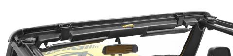 Windshield Channel For Jeep 1997-2006 Wrangler TJ Black Bestop
