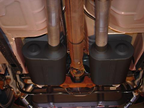 American Thunder Cat-Back Exhaust System 1999-2004 Ford Mustang Gt, Mach1 And Bullitt With 4.6L Sohc Engine, Stainless Steel Aggressive To Moderate Sound Flowmaster