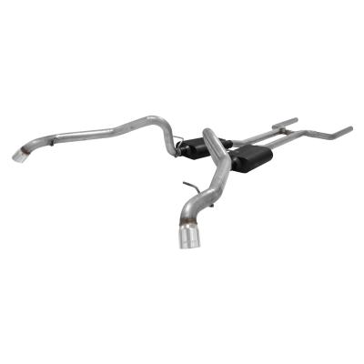American Thunder Crossmember-Back Exhaust System Fits 1962-1967 Chevrolet Chevy Ii/Nova With V8 Engine 2.50 Inch Stainless Steel Aggressive To Moderate Sound Flowmaster