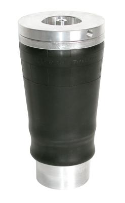 Ridetech 9100 Tapered Rolling Sleeve Air Spring 6.5 Inch Diameter W/ 1/4 Inch NPT Port Length Is 5.25 Inch Minimum 10 -10.5 Inch Ride Height And 15 Inch Maximum Load Capacity Is 2000 LbsAt 100 Psi Ridetech