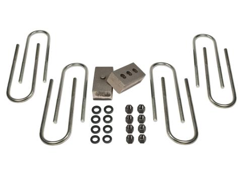 2 Inch Rear Block & U-Bolt Kit 03-Up Dodge Ram 2500 03-12 Dodge Ram 3500 4WD w/3.5 or 4 Inch Rear Axle Tuff Country