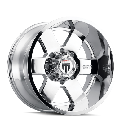Armor AT155 Chrome 20X12 5-139.7 -44MM 87.1MM Off Road Wheels American Truxx