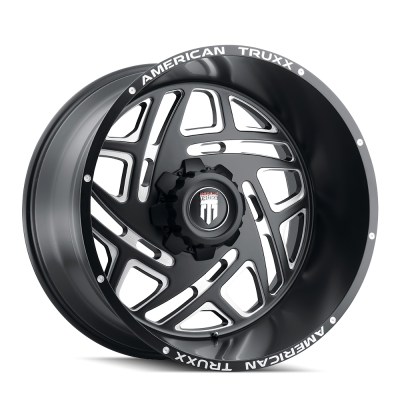 Cosmos AT1904 Satin Black Milled 24X14 5-127 -76MM 78.1MM Off Road Wheels American Truxx