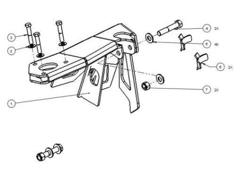 2015+ Colorado/Canyon Front Frame Side Bypass Mount Baja Kits