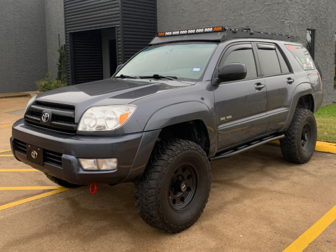 03-09 4Runner Trail Edition Bolt On Rock Sliders Kick Out Bedliner Cali Raised LED