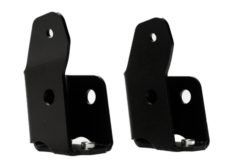2005-2022 Toyota Tacoma Rear Shock Skid Plates - Steel Powercoat Black Cali Raised LED