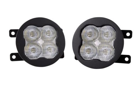SS3 LED Fog Light Kit for 2012-2016 Fiat 500 White SAE Fog Pro w/ Backlight Diode Dynamics