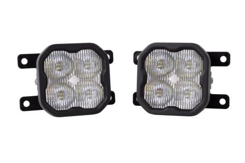 SS3 LED Fog Light Kit for 2009-2014 Ford Focus White SAE Fog Pro w/ Backlight Diode Dynamics