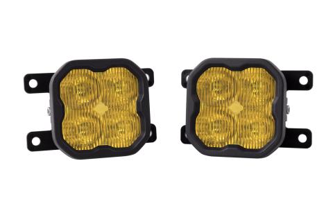 SS3 LED Fog Light Kit for 2009-2014 Ford Focus Yellow SAE Fog Max w/ Backlight Diode Dynamics