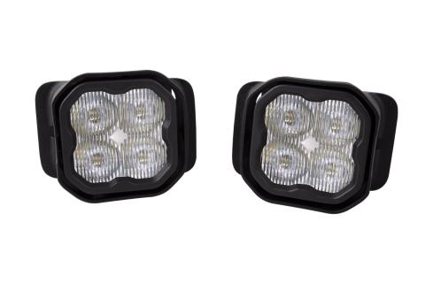 SS3 LED Fog Light Kit for 2017-2021 Ford Super Duty White SAE Fog Max w/ Backlight Diode Dynamics