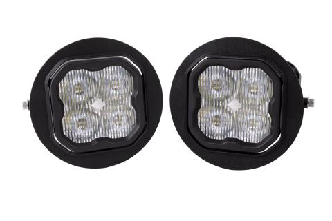 SS3 LED Fog Light Kit for 2007-2013 Toyota Tundra White SAE Fog Pro w/ Backlight Diode Dynamics