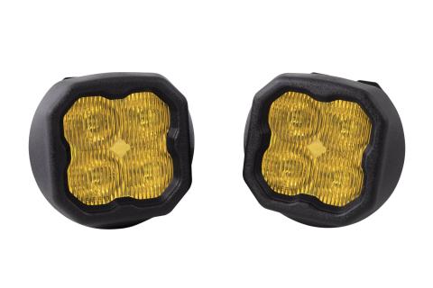SS3 LED Fog Light Kit for 2015-2020 GMC Canyon Yellow SAE Fog Max w/ Backlight Diode Dynamics