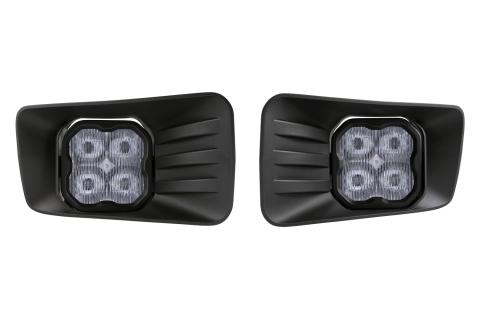 SS3 LED Fog Light Kit for 2007-2013 Chevrolet Avalanche Z71, White SAE Fog Sport with Backlight Diode Dynamics
