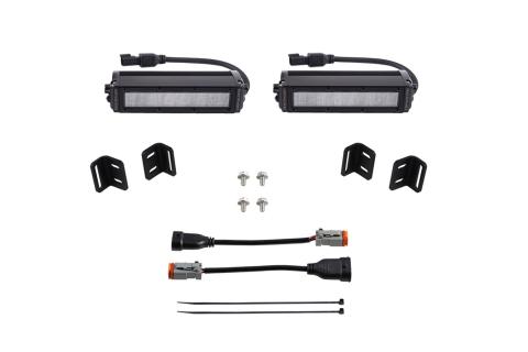 SS6 LED Fog Light Kit for 2022 Toyota Tundra White Wide Diode Dymanics