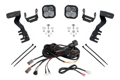 SS3 LED Ditch Light Kit for 2024-Present Toyota Tacoma, Sport White Combo Diode Dynamics