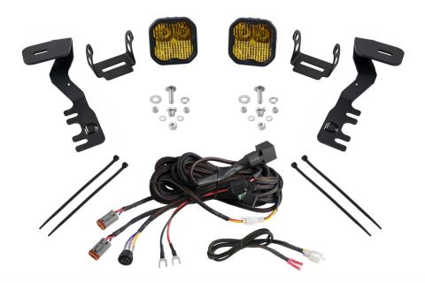 SS3 LED Ditch Light Kit for 2024-Present Toyota Tacoma, Sport Yellow Combo Diode Dynamics
