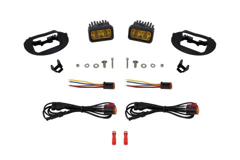 SSC2 LED Fog Light Kit for 2008-2010 Honda Odyssey, Yellow (3000K) Pro Yellow SAE Fog Diode Dynamics