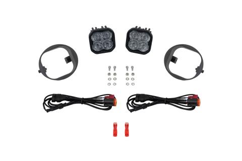 SS3 LED Fog Light Kit for 09-11 Honda Element, Pro White SAE Fog Diode Dynamics