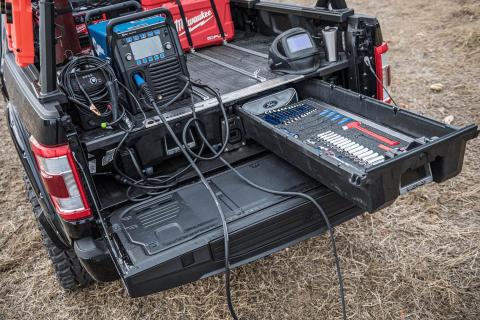 Truck Bed Organizer 21-Pres Ford F150 Aluminum 6 Ft 6 Inch w/ Pro Power Onboard DECKED