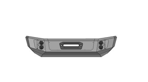 18-19 Wrangler JL Front Stubby Winch Ready Bumper Flog Industries
