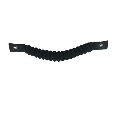Paracord Grab Handle for Jeep Wrangler TJ Door Handles, JK/JKU Sound Bar or Front A-Pillar, or Tacoma, USA Made 550 Paracord, Hand Woven in the USA Black HSP Seats