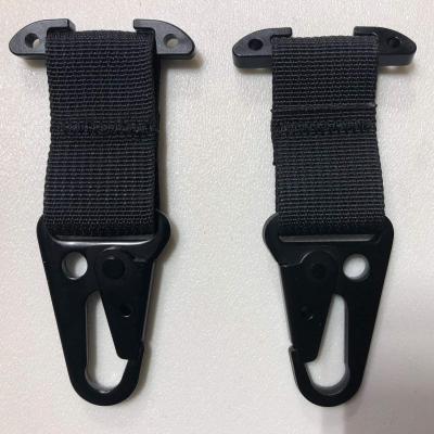 PALS/MOLLE Acetal T-Bar w/ Powdercoated Steel HK Hook Pair Black Bartact