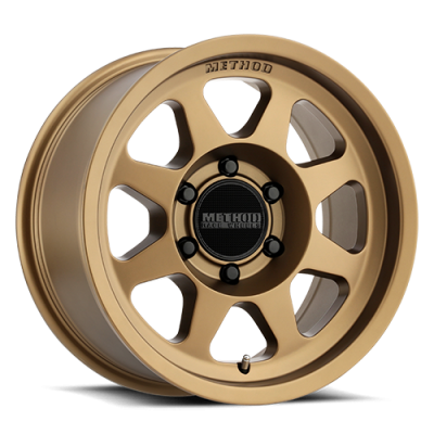 Aluminum Wheels 17x8.5 Bead Grip MR701 Bolt Pattern 6 On 135 Offset 0 Lip Size 1.81 Method Bronze BRZ Method