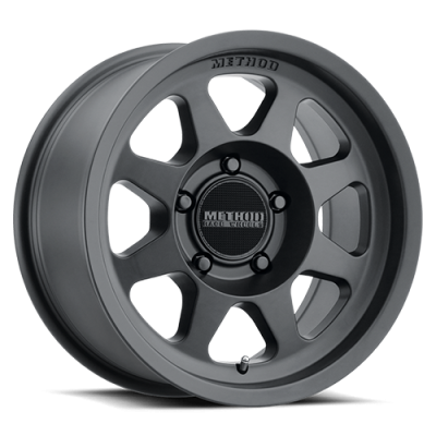 Aluminum Wheels 17x9 Bead Grip MR701 Bolt Pattern 5 On 127 Offset -12 Lip Size 1.97 Matte Black MB Method