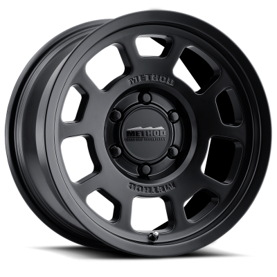 Aluminum Wheels 17x8.5 Bead Grip MR705 Bolt Pattern 6 On 135 Offset 0 Lip Size 1.22 Matte Black MB Method
