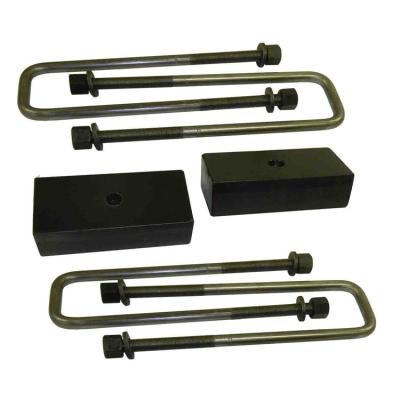 Lift Block and U-Bolt Kit Heavy Duty 1.5 Inch For 15-18 Sierra Denali 1500 4x4 SuspensionMaxx