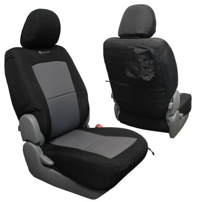 Toyota Tacoma Seat Covers 09-15 Tacoma Front Black/Black Tactical Series Pair Bartact