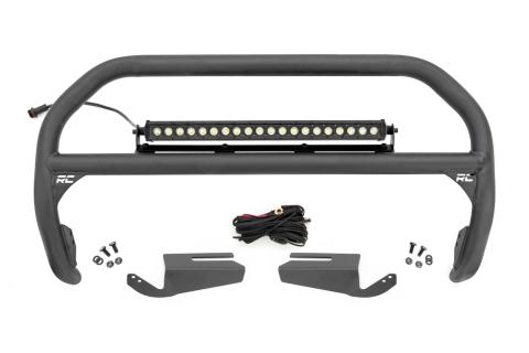 Nudge Bar 20 Inch Black Single Row LED OE Modular Steel - Ford Bronco (21-25) Rough Country