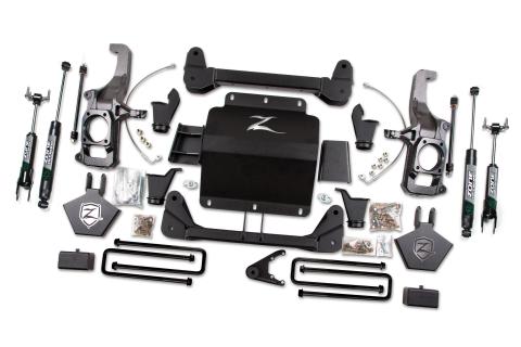 11-19 Silverado/Sierra 2500HD/3500HD 5.0 Inch Lift Kit With Top Overload With Fox Adventure  Shocks Zone Offroad