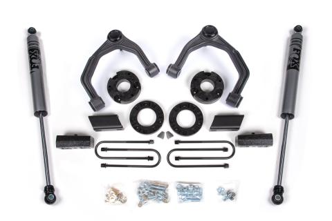 3.5 Inch Lift Kit For 25-Up Silverado/Sierra 1500 4WD Fox Adventure Series Zone Offroad