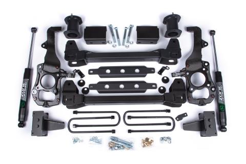 21-24 Ford F-150 2WD 6 Inch Lift Kit 4 Inch Rear Lift Block Spacer Front Fox Adv Series Rear Zone Offroad