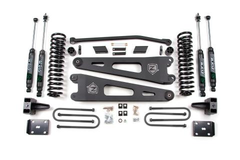 11-12 Ford F-250/F-350 Super Duty 4 Inch Radius Arm Lift Kit Diesel With Nitro Shocks Zone Offroad