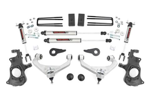 3.5 Inch Knuckle Lift Kit with V2 Shocks 11-19 Chevy/GMC 2500HD/3500HD Rough Country