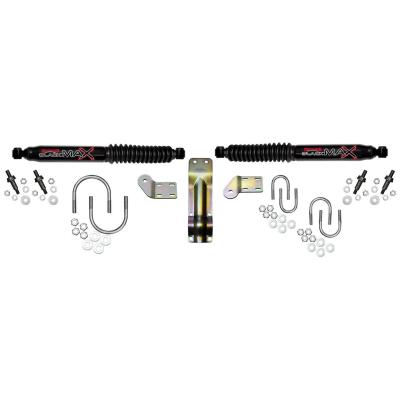 Steering Stabilizer Dual Kit Black Dual Kit 98-01 Dodge Ram 1500 98-02 Dodge Ram 2500 98-02 Dodge Ram 3500 Skyjacker
