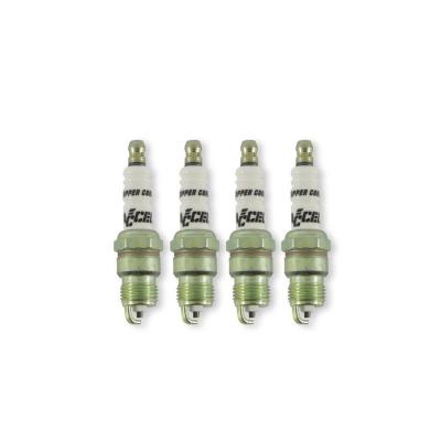 HP Copper Spark Plug Shorty 14MM Thread .460 In Reach Heat Range 4 Tapered Seat 4 Pack ACCEL