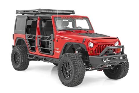 Jeep Front &amp; Rear Steel Tube Doors 07-18 Wrangler JK Rough Country